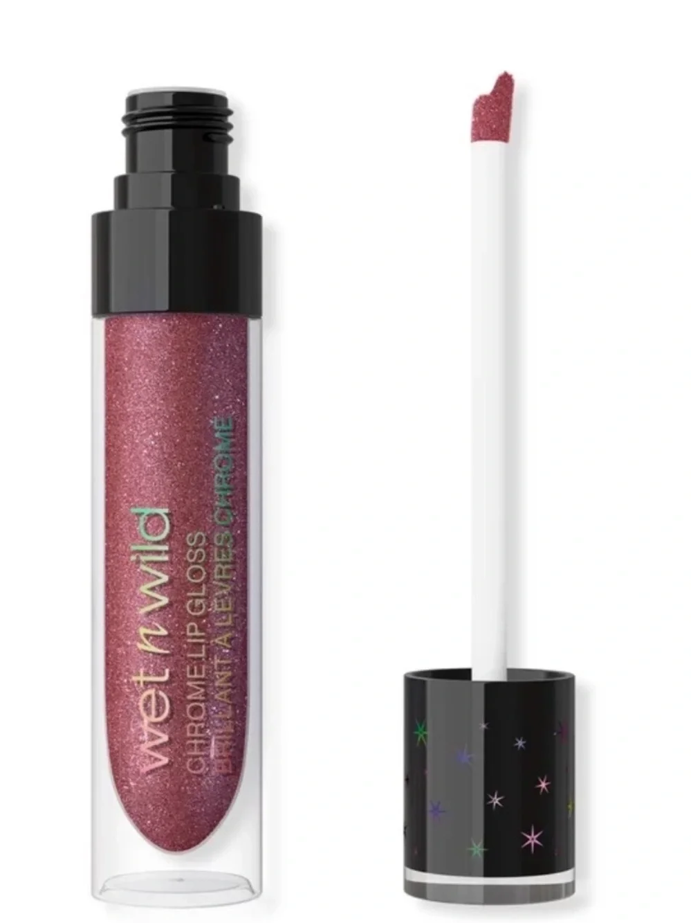 Wet n Wild Chrome Lip Gloss Celestial Romance 0.19 oz Limited Edition Vegan